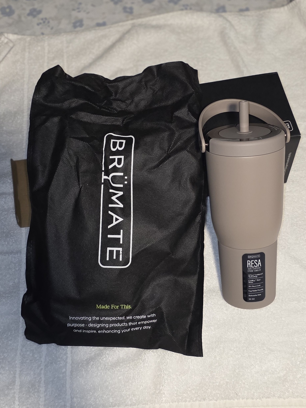 BRÜMATE Resa Travel Tumbler – Matte Taupe